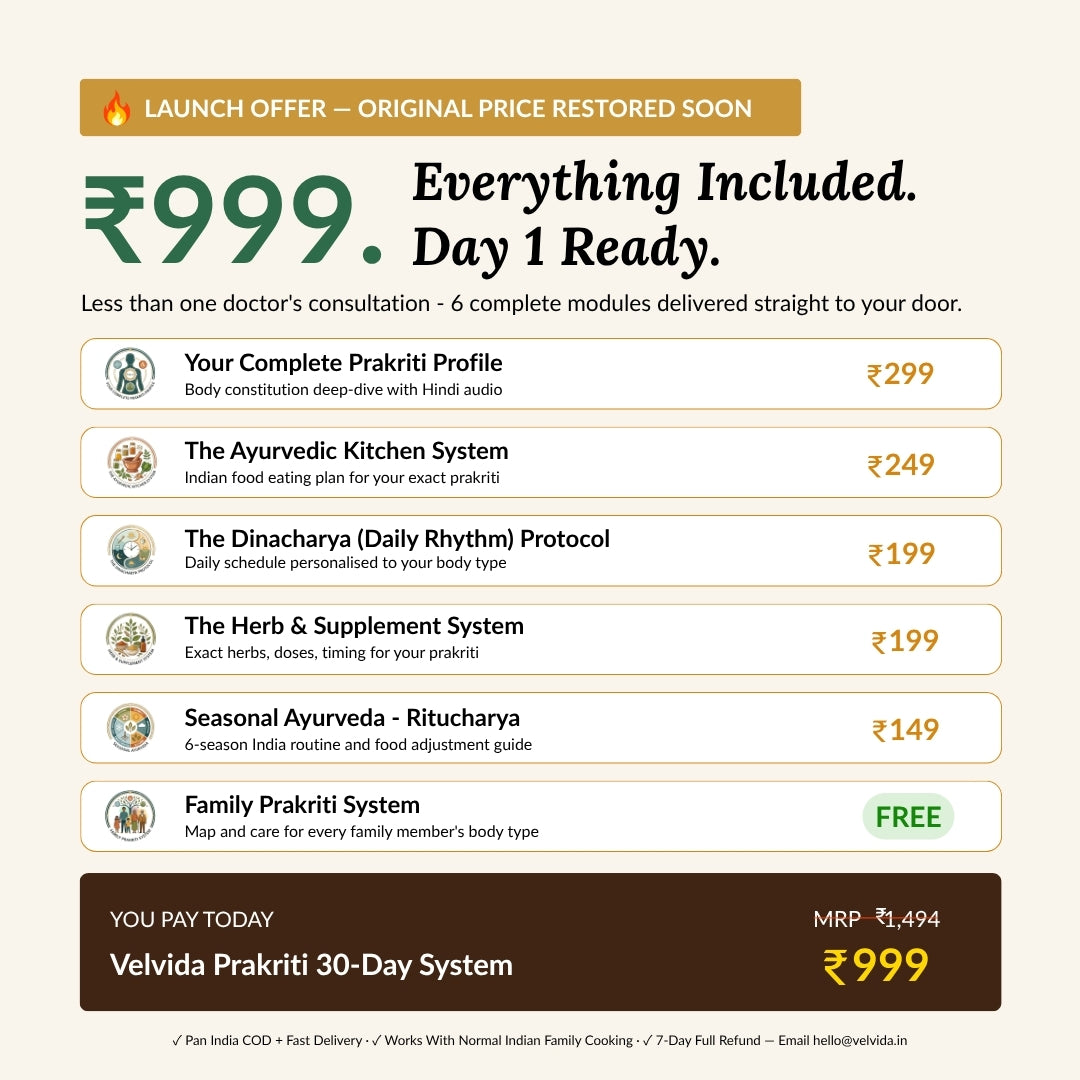 30-Day Prakriti Living System