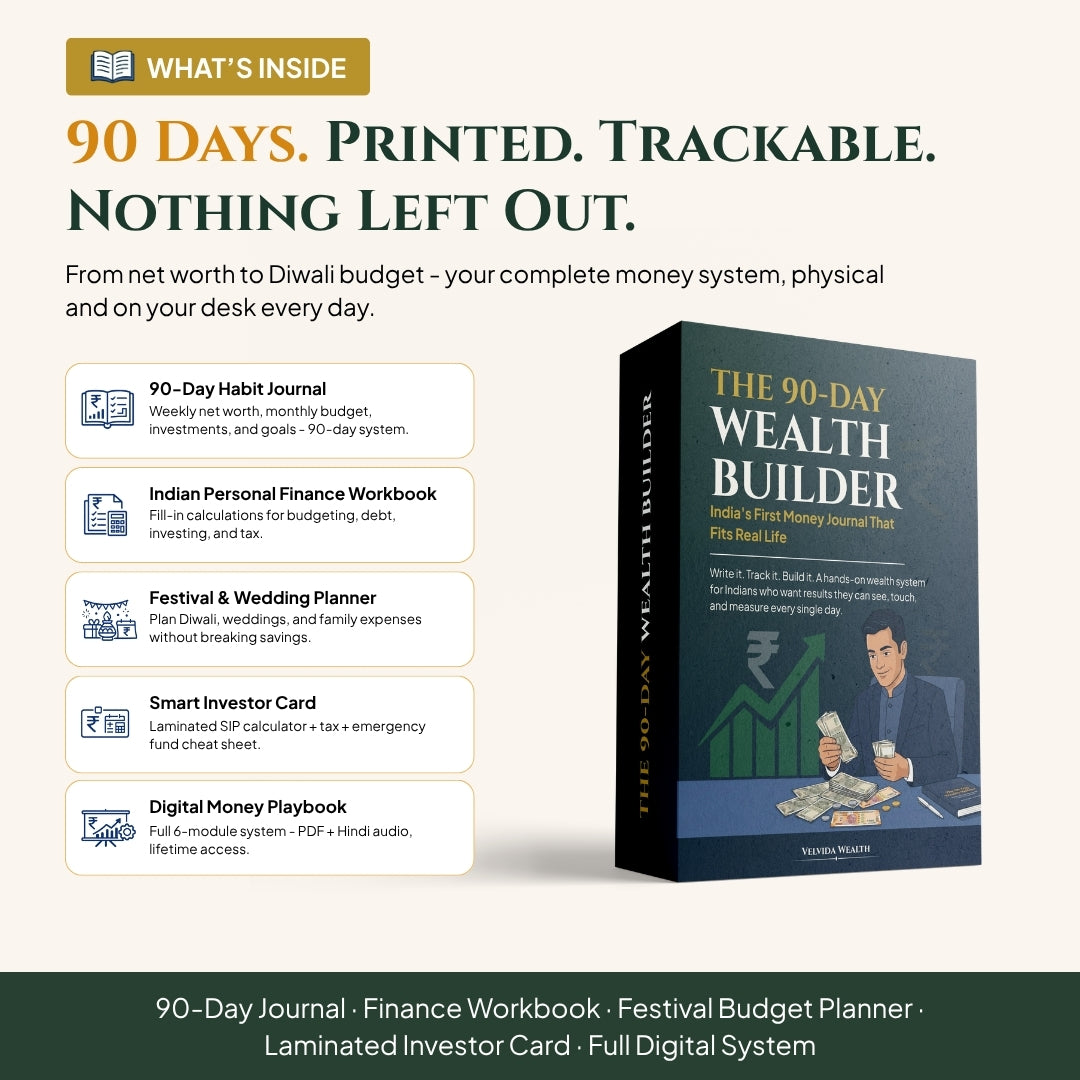 The 90-day Wealth Builder Bundle India's First Real-life Money Journal ER