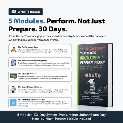 The 30-Day System That Makes Indian Students Perform in Exam