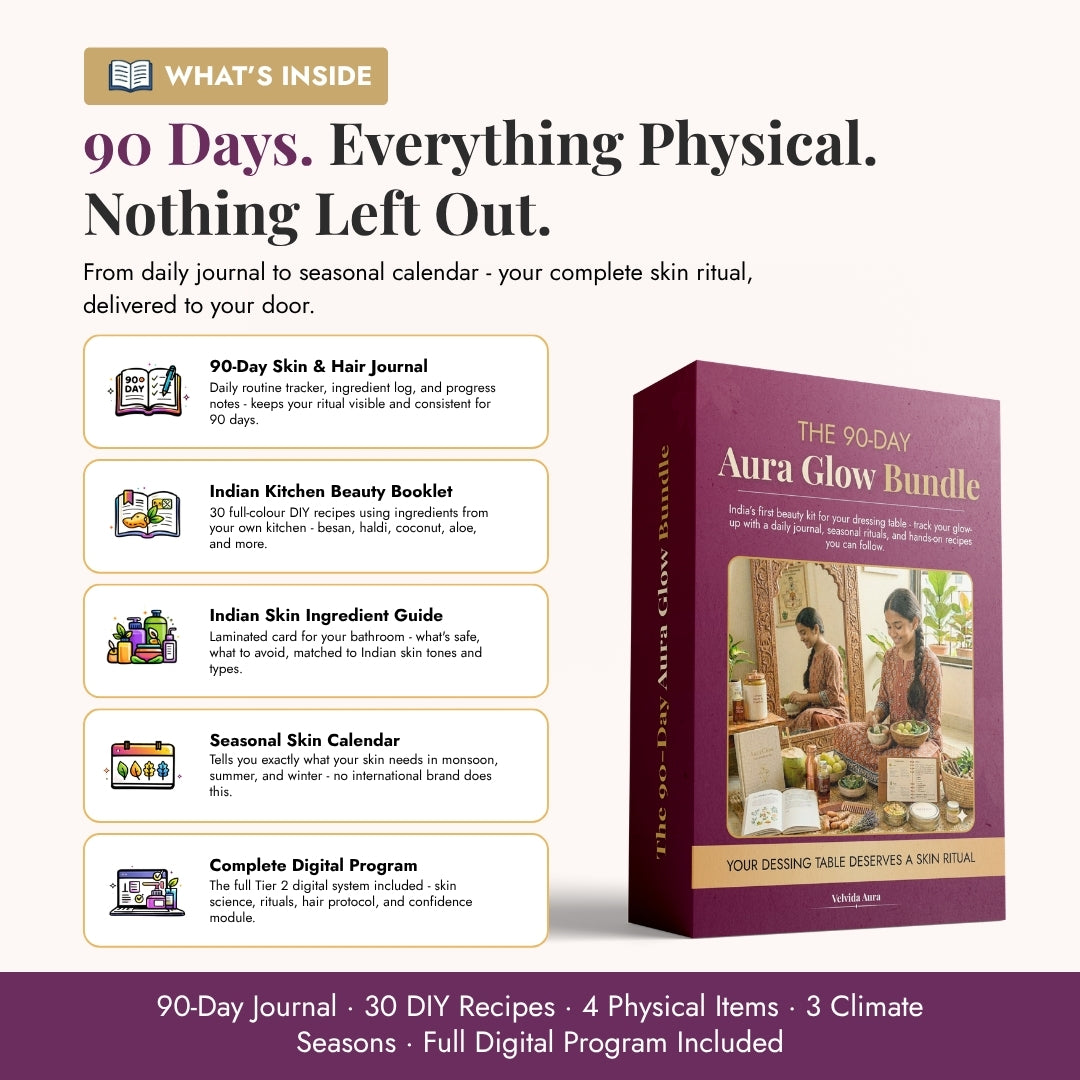 The 90-Day Aura Glow Bundle For Indian Skin & Hair