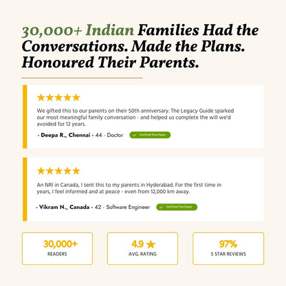The Complete Indian Family Seva Library For Honouring Your Parents