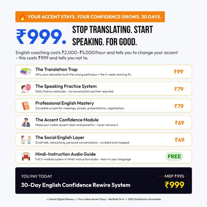 The 30-day English Confidence Rewire System