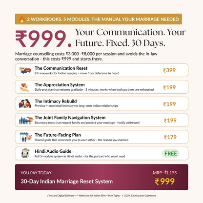 THE 30-DAY INDIAN MARRIAGE RESET SYSTEM