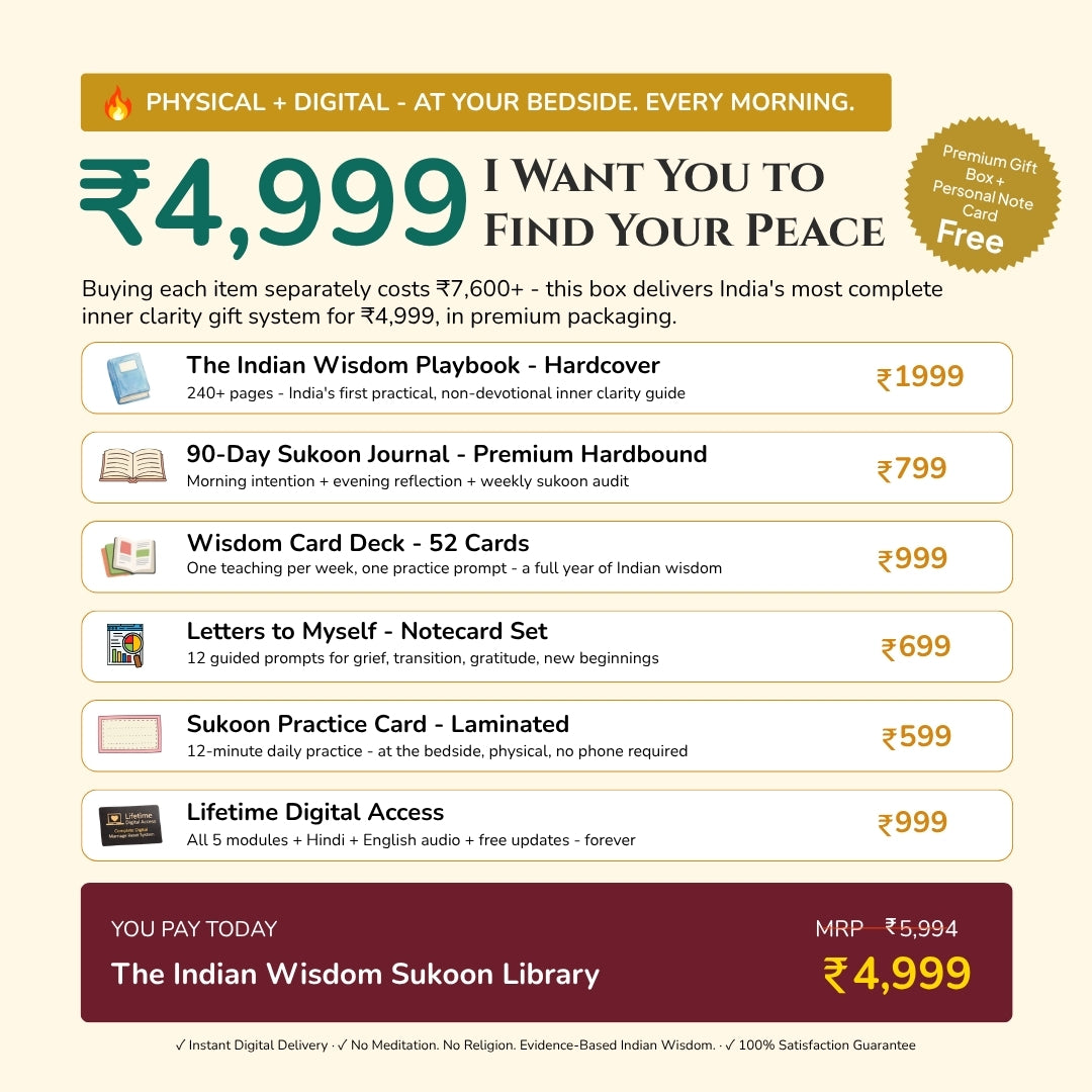 THE INDIAN WISDOM M SUKOON LIBRARY INDIA'S MOST MEANINGFUL GIFT